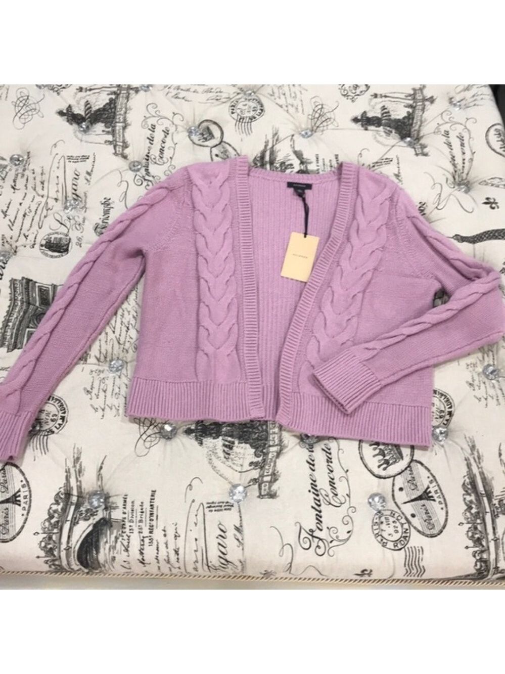 Halogen Open Front Cable Cardigan - Picture 7 of 9
